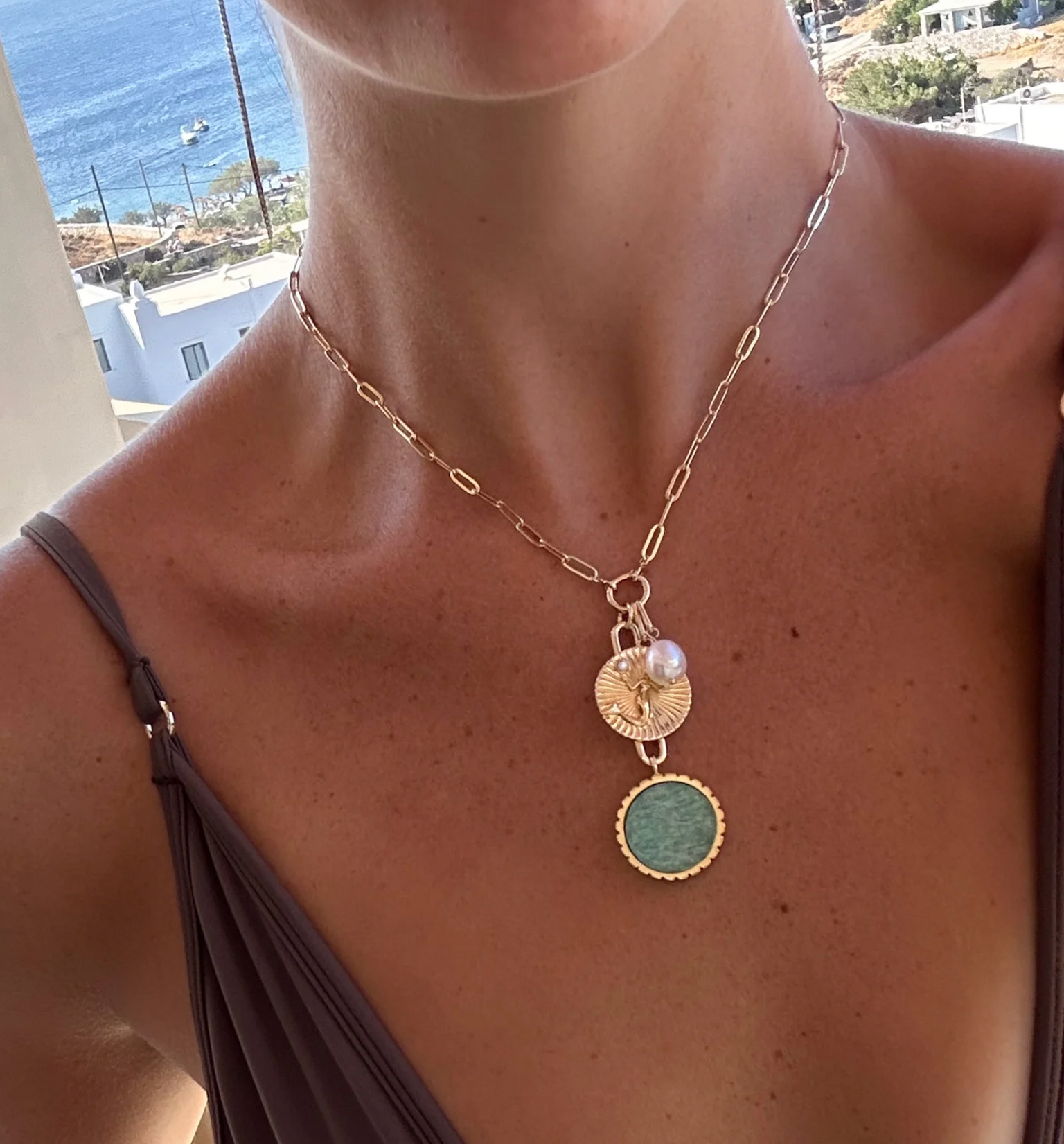 Odeon Amazonite Drop Charm