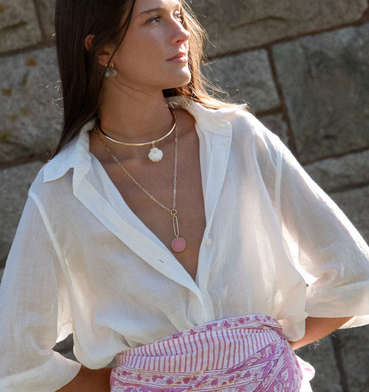 Odeon Pink Jade Drop Charm