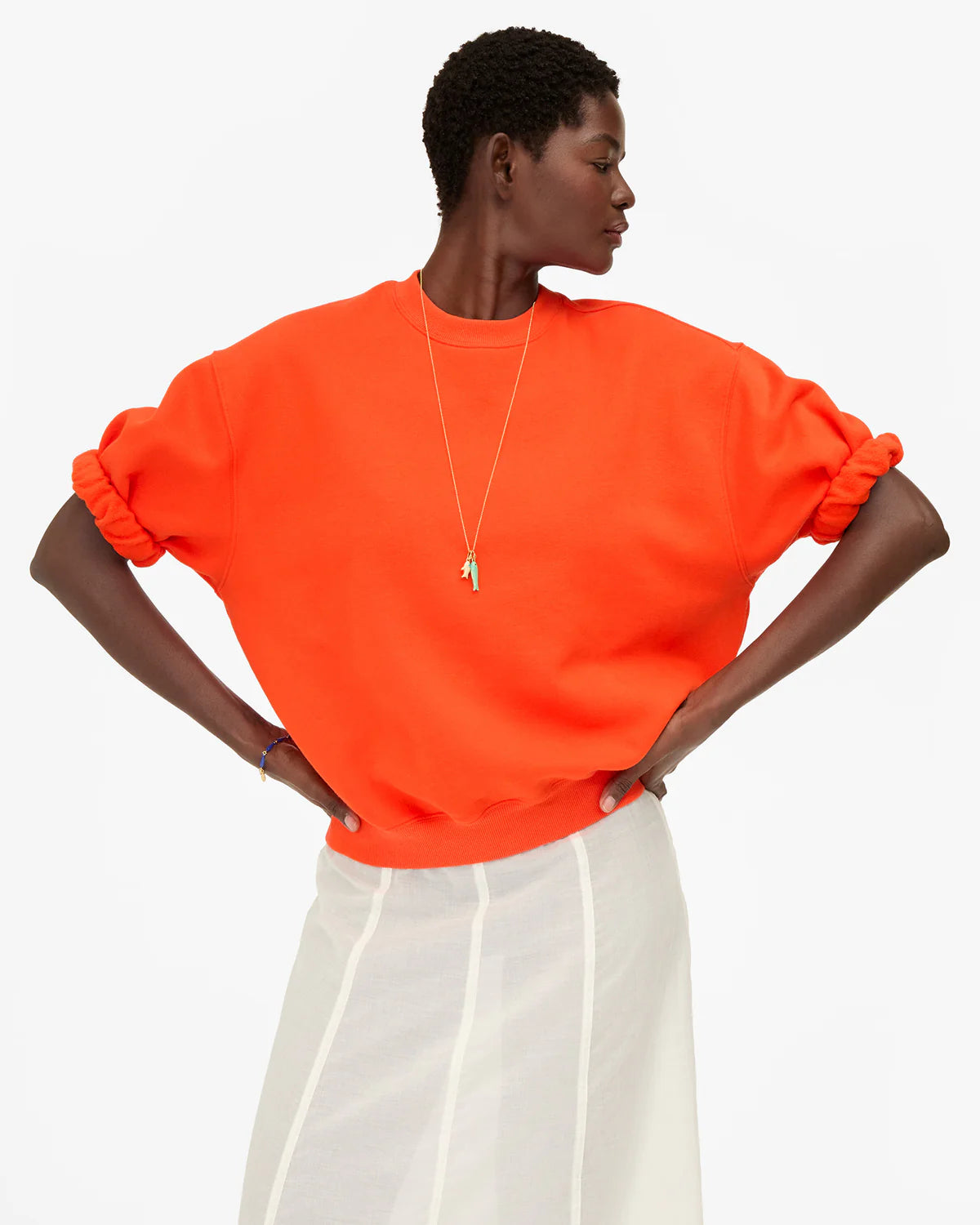 Short Sleeve Oversized Sweatshirt