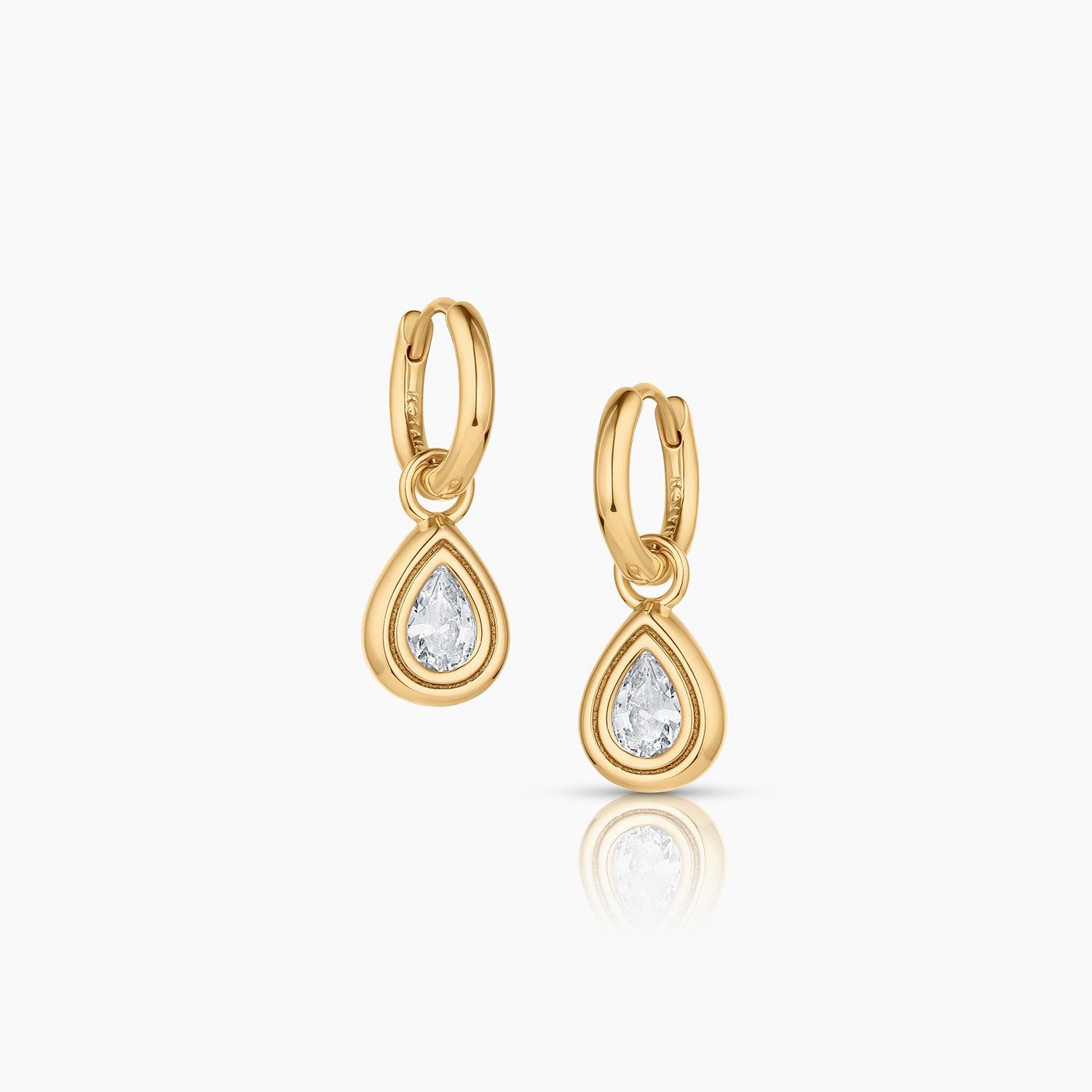 Starlet Teardrop Hoop Earrings