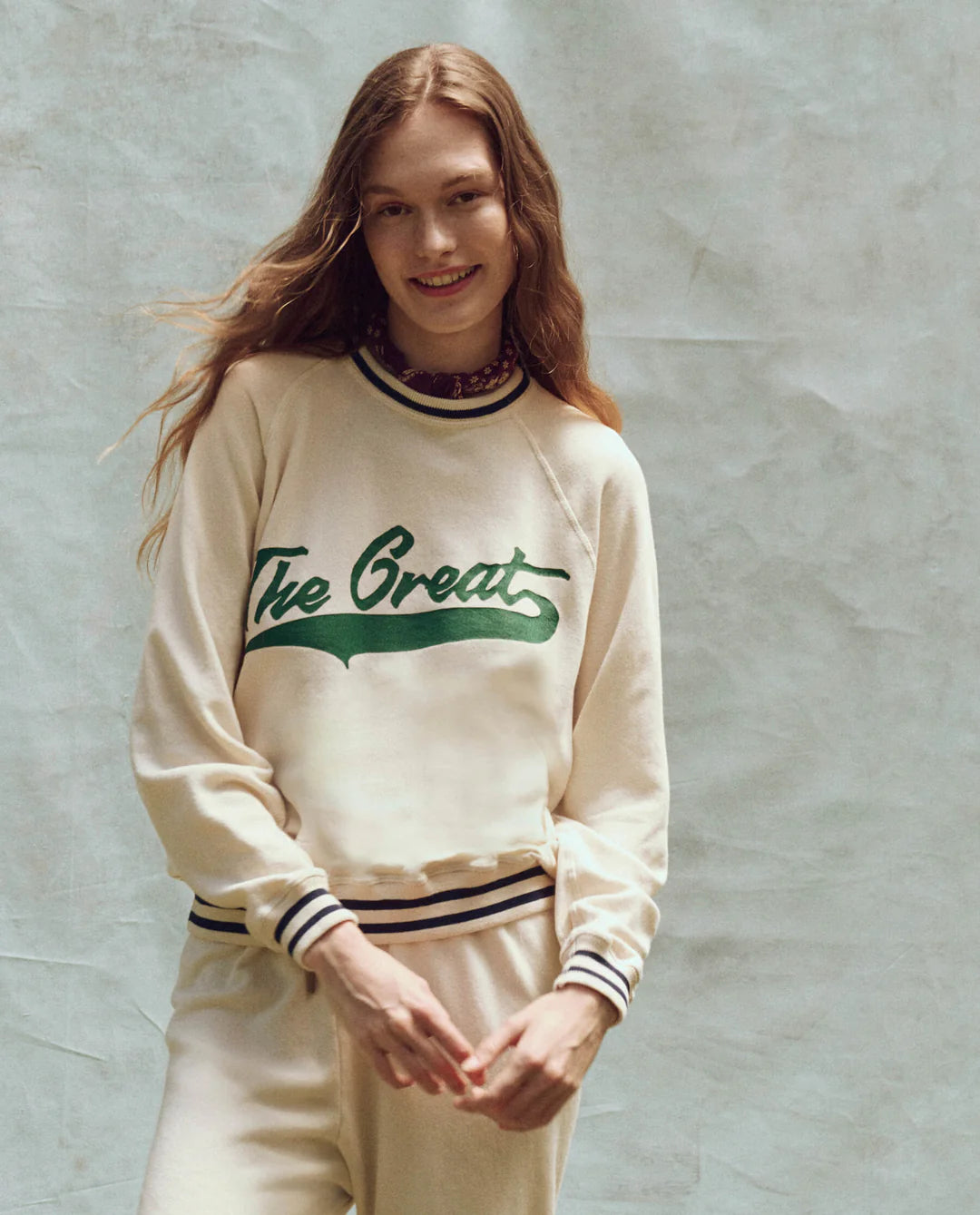 The Varsity College Sweatshirt with Crest Graphic