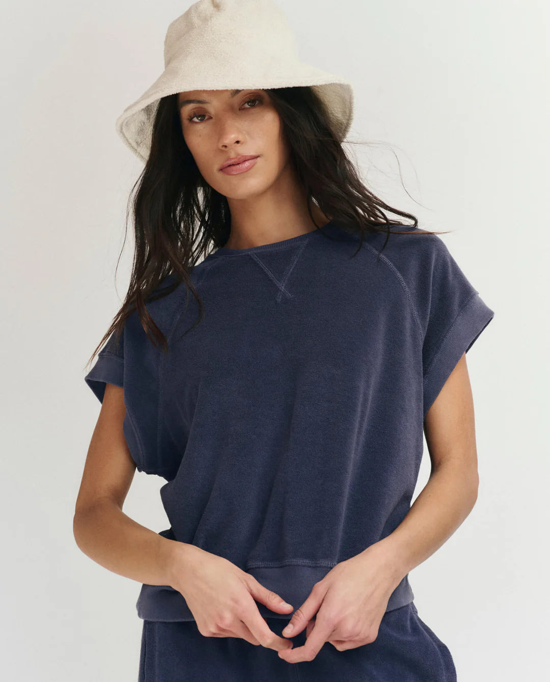 The Micro Terry Wedge Sweatshirt