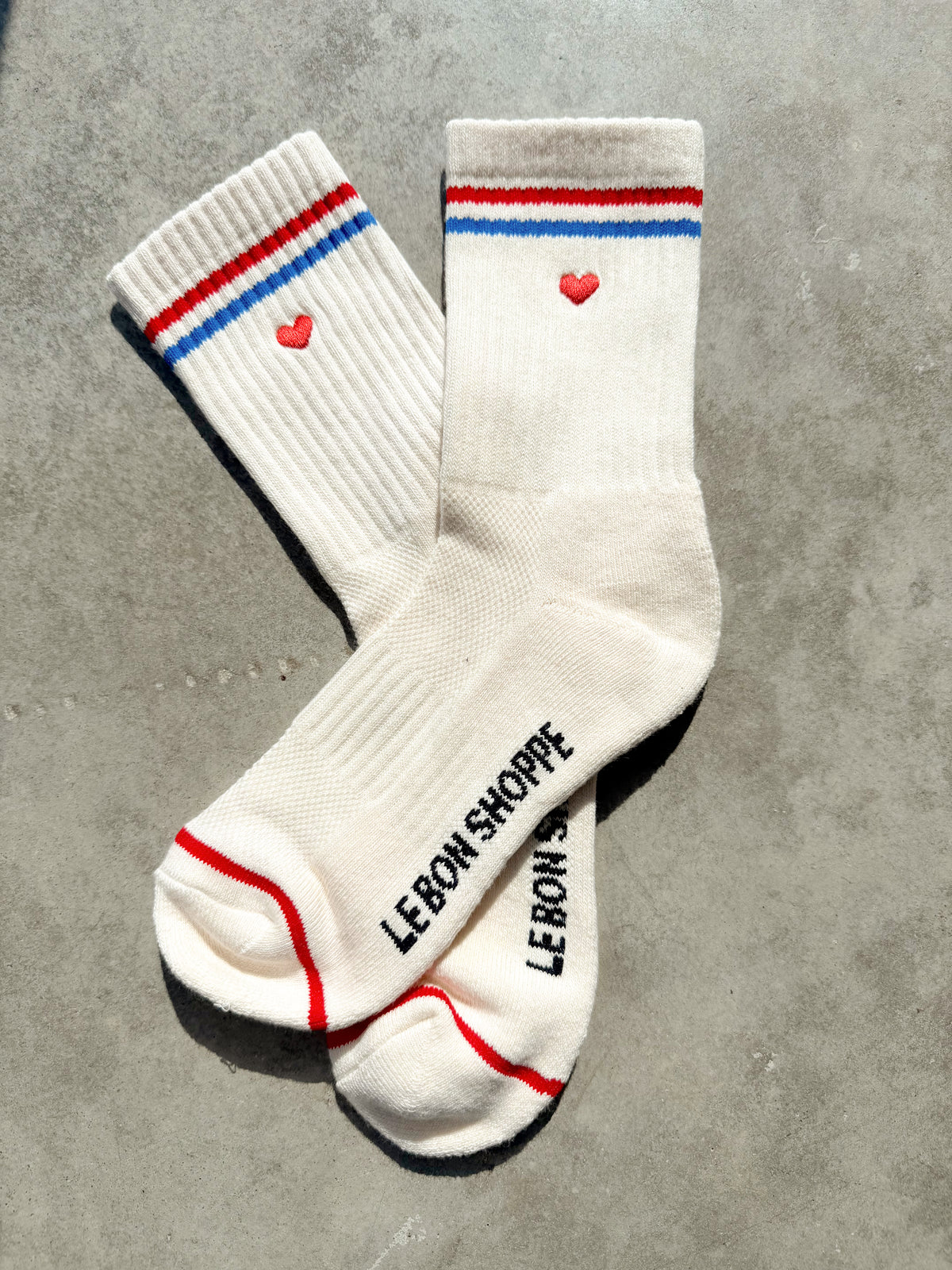 Embroidered Boyfriend Sock