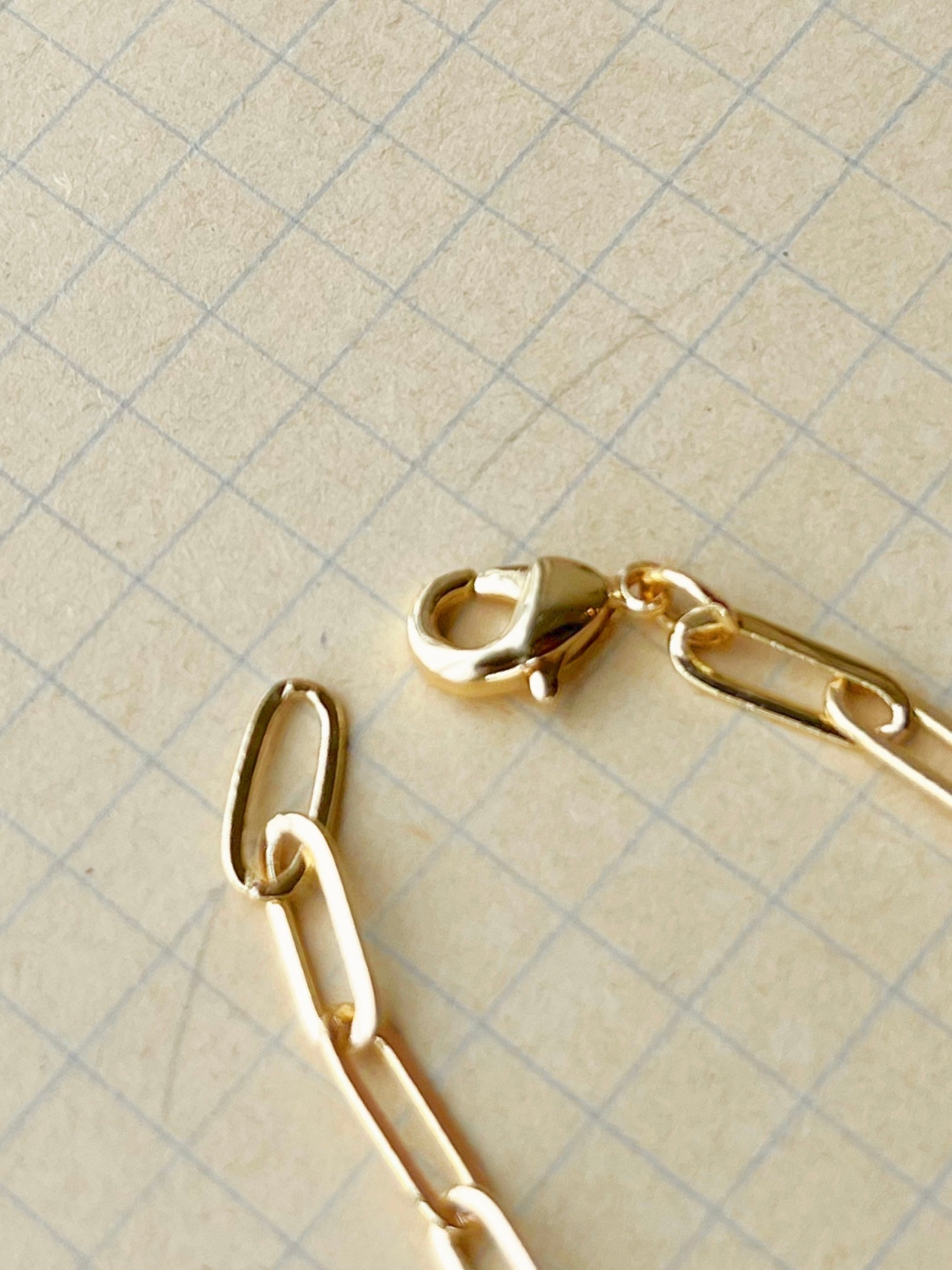 Jessa Lock Bracelet: 14k Gold Plated