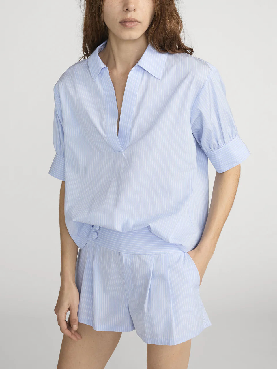 The Striped Popover Top