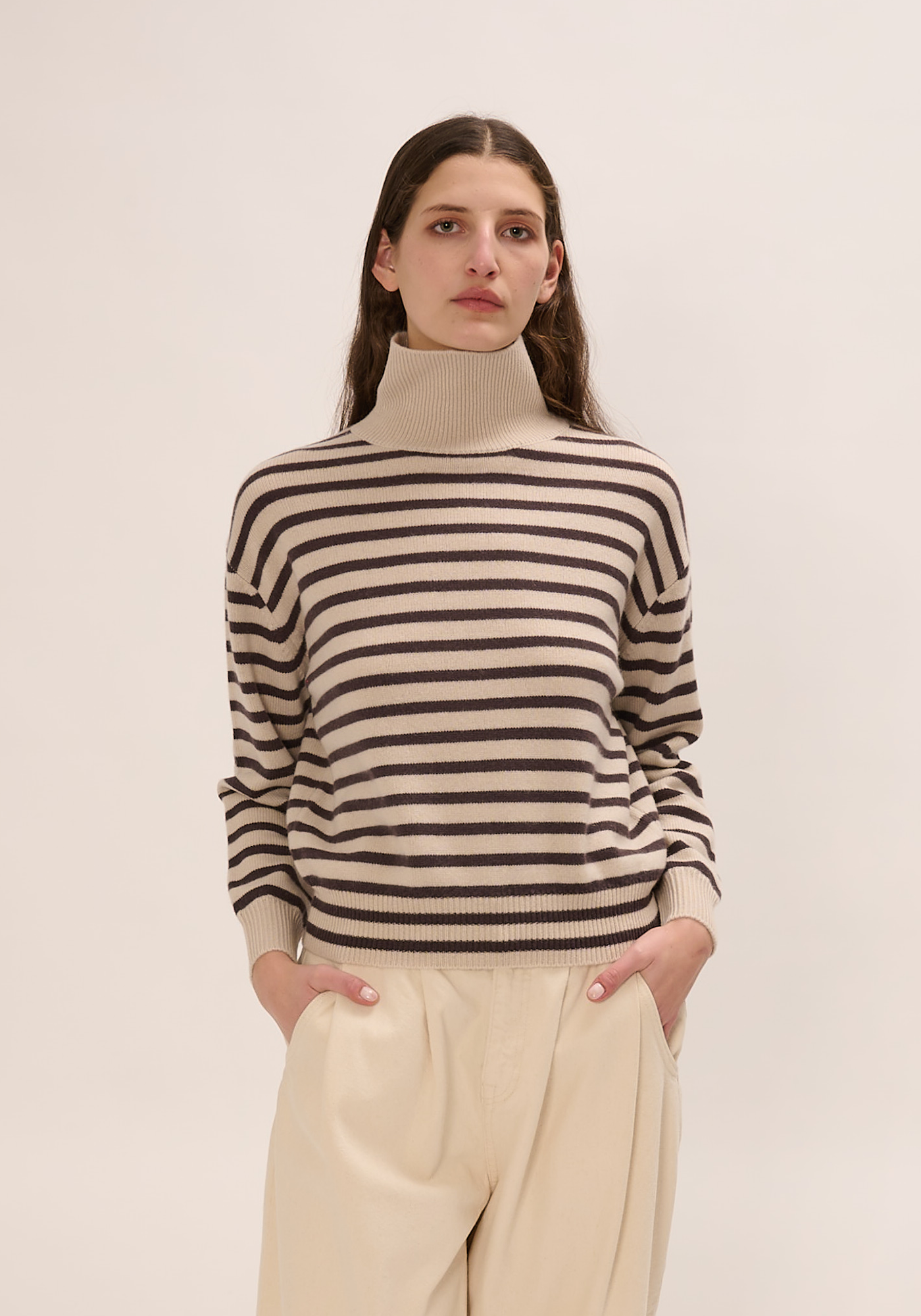 Hannes Turtleneck Stripe Sweater