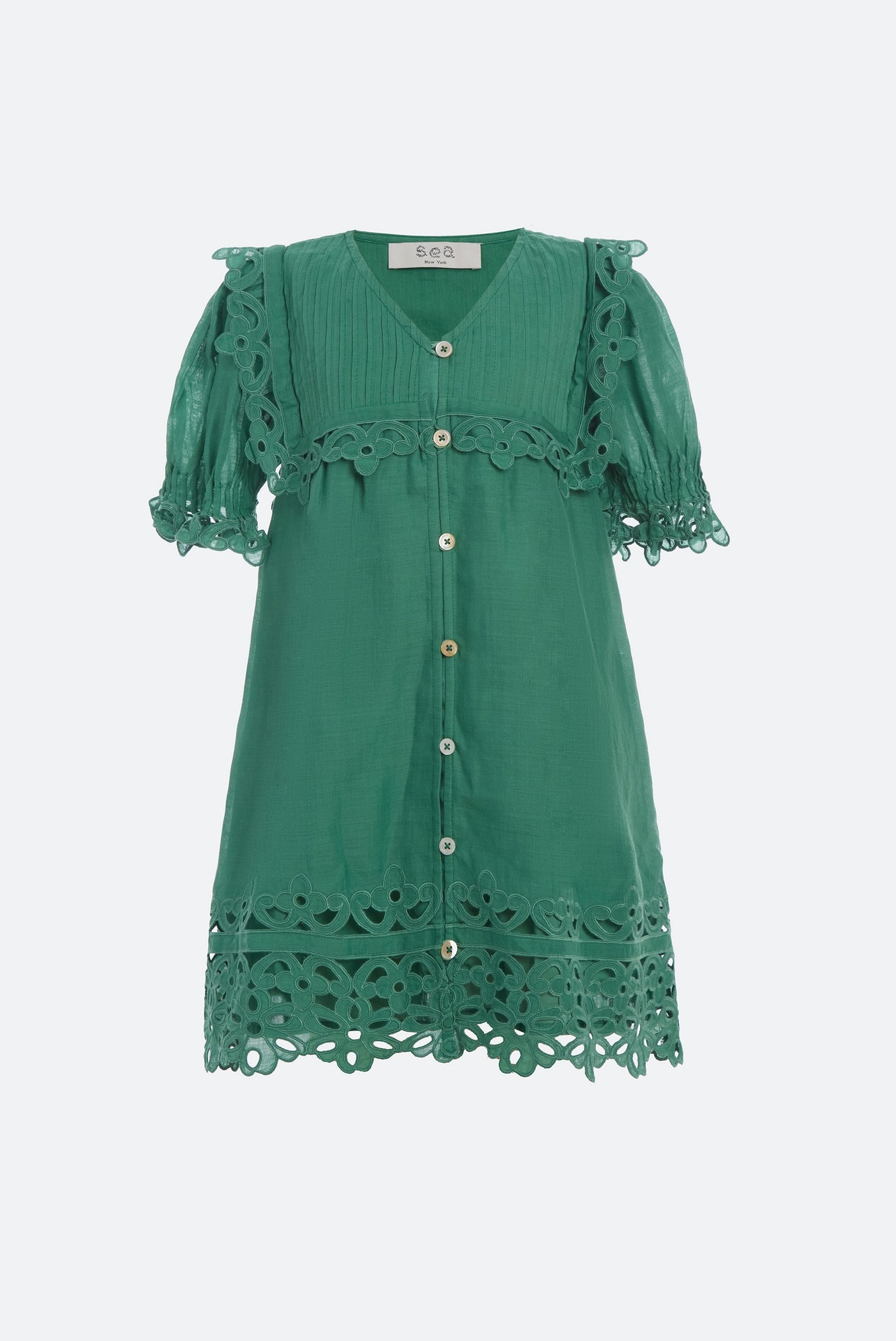 Leila Eyelet Kids Dress