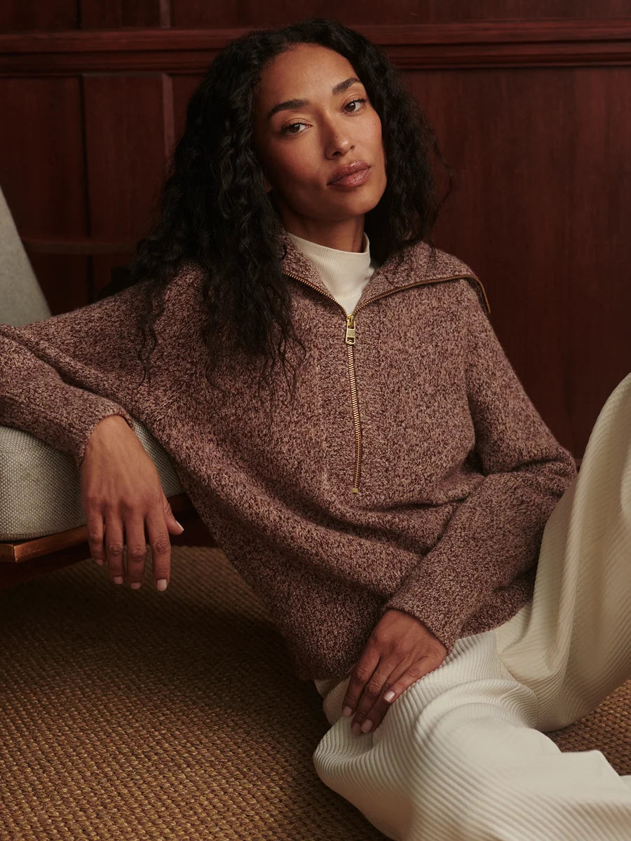 Sherida Half-Zip Knit Sweater