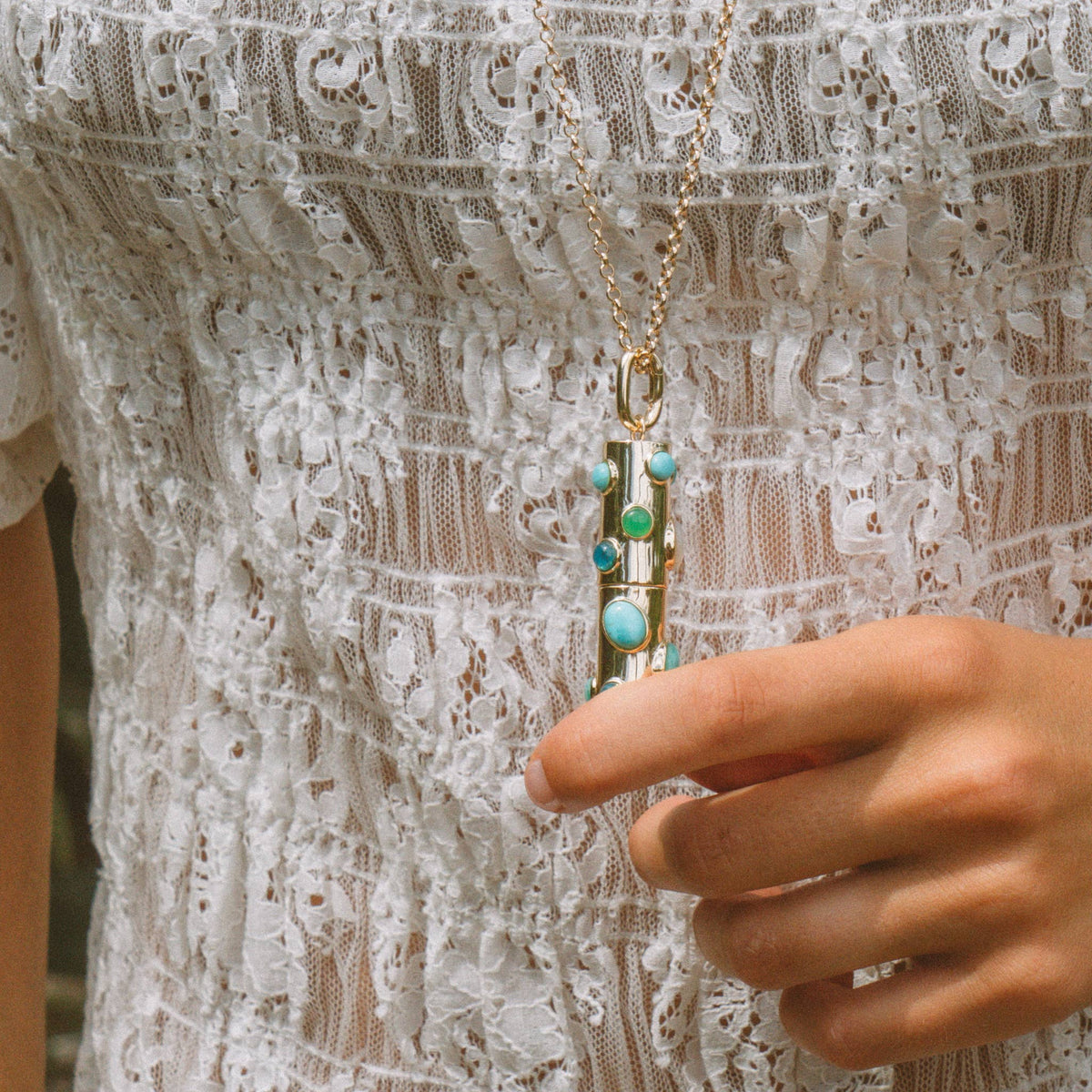 Elio Capsule Charm: 14k Gold Plated