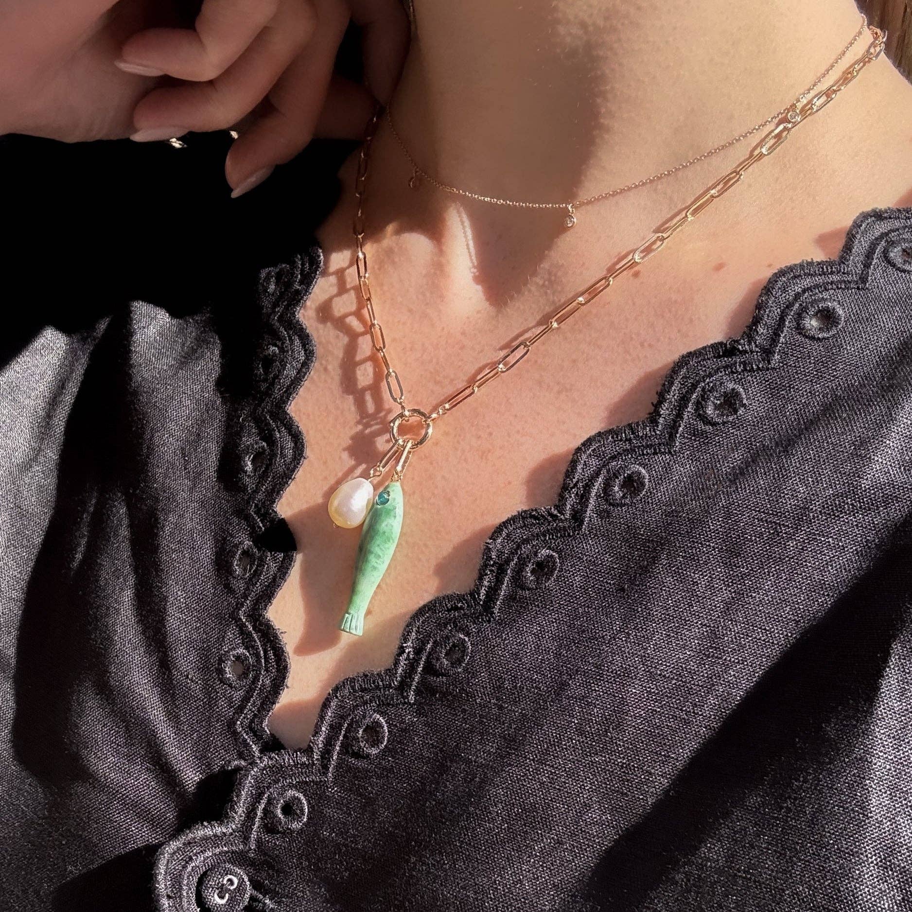 Finn Charm Necklace 22"