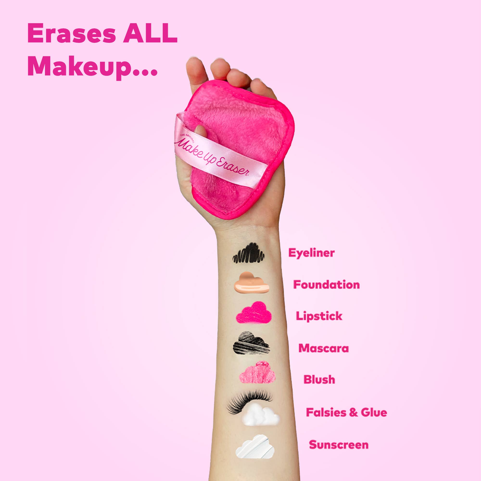 (Available 12/1) The Pink Daily MakeUp Eraser