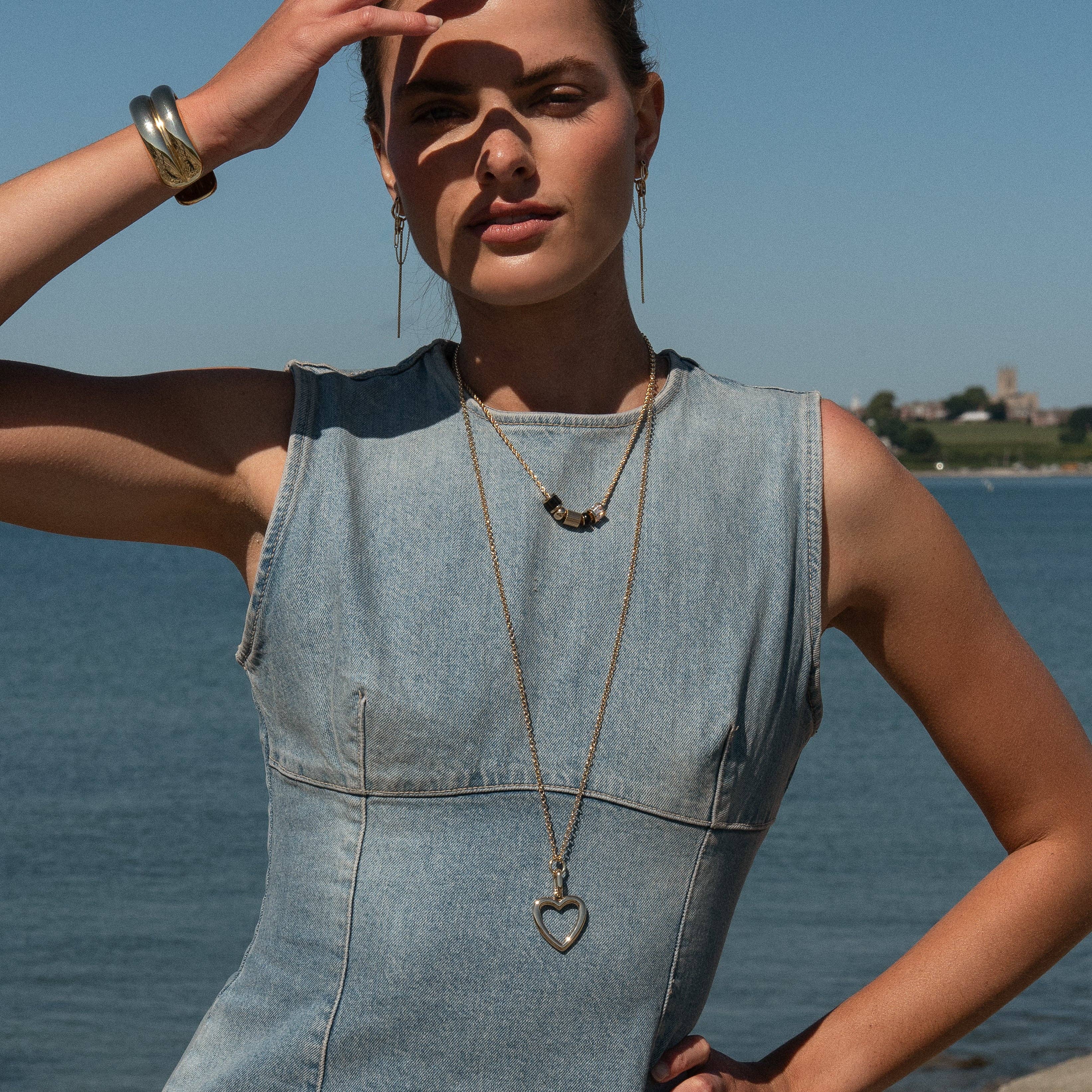 Vienna Rolo Charm Necklace 32"