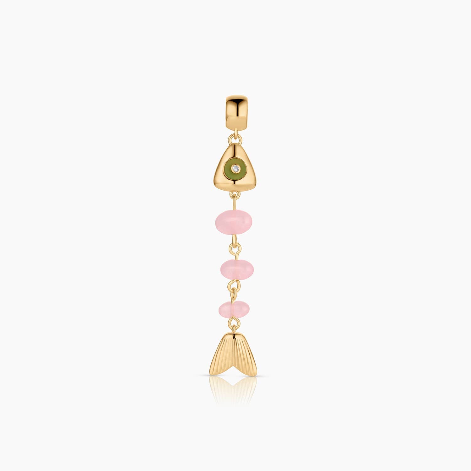 La Pez Pink Jade Charm