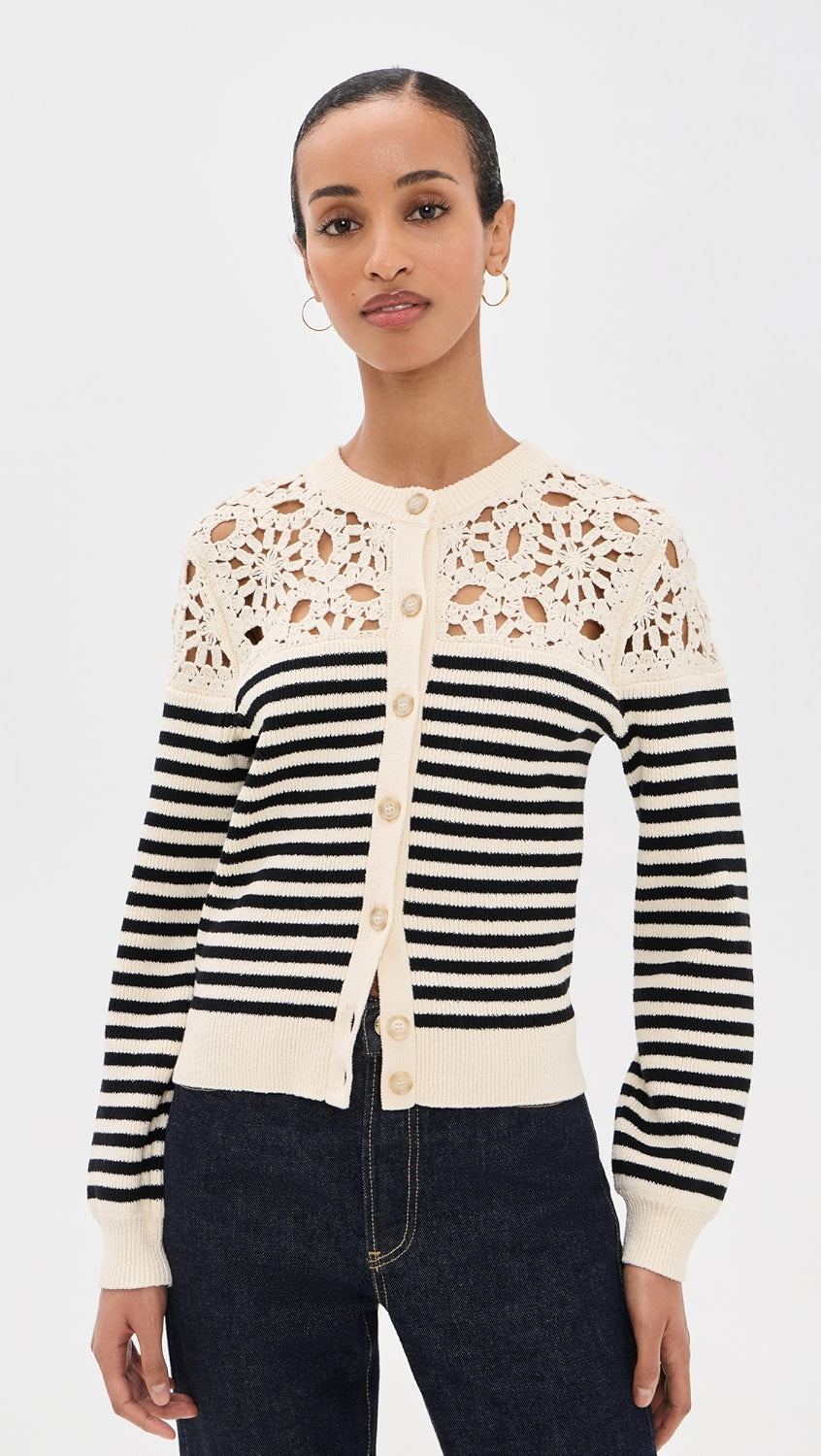 The Coastal Stripe Cardi