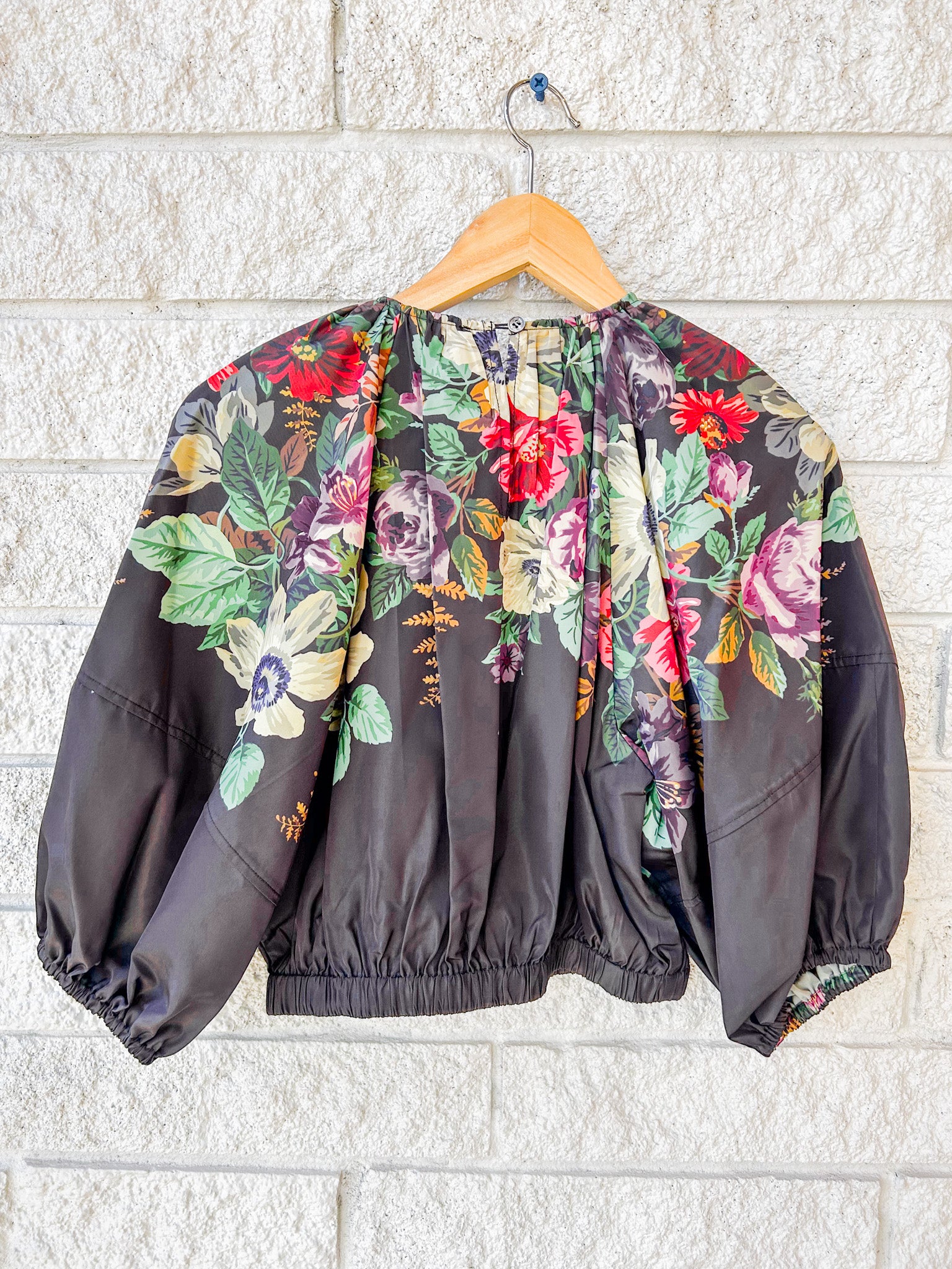 Viktoria Print Bubble Cropped Top