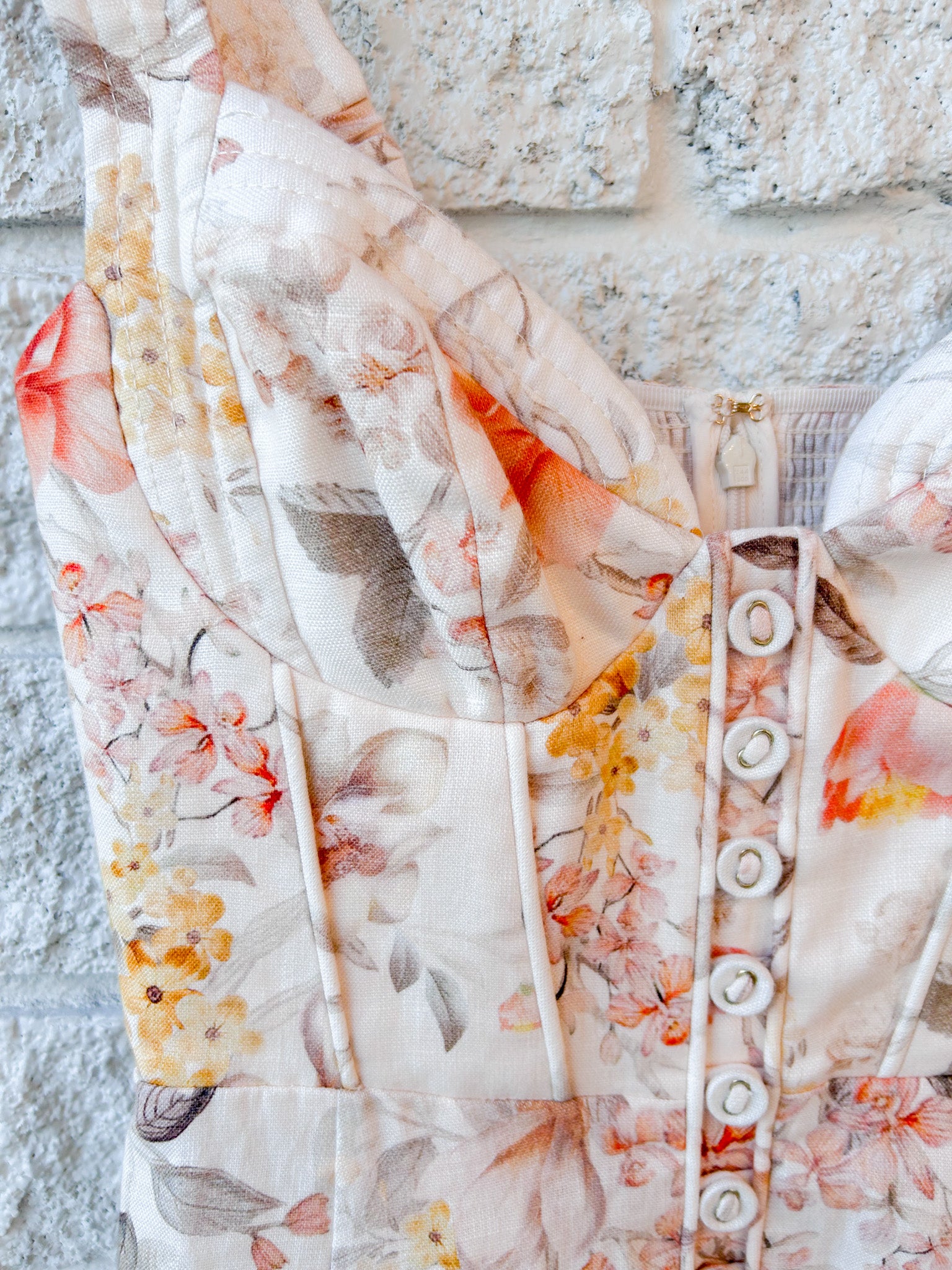 Luna Buttoned Picnic Dress