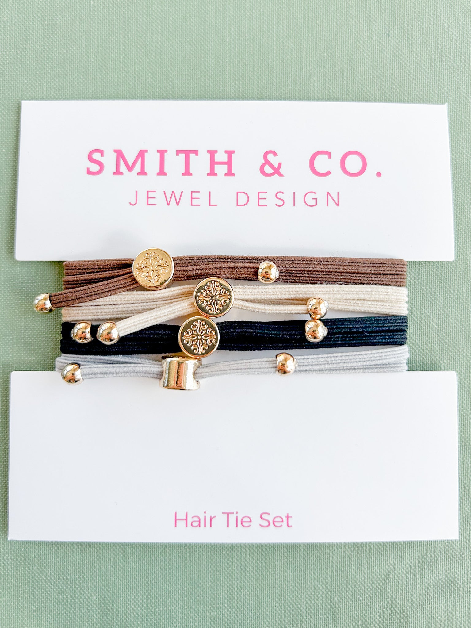 Skinny Hair Tie Set - Dark Neutral