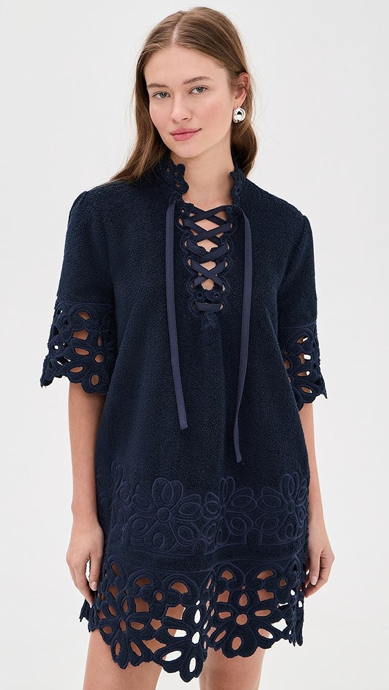 Leila Coverup in Navy