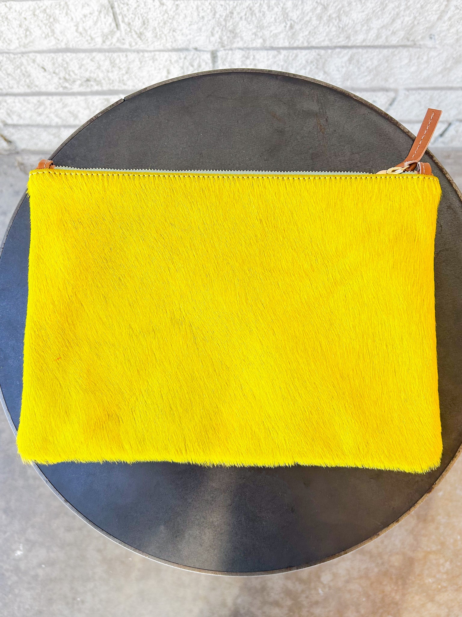 Flat Clutch w/ Tabs - Hair On