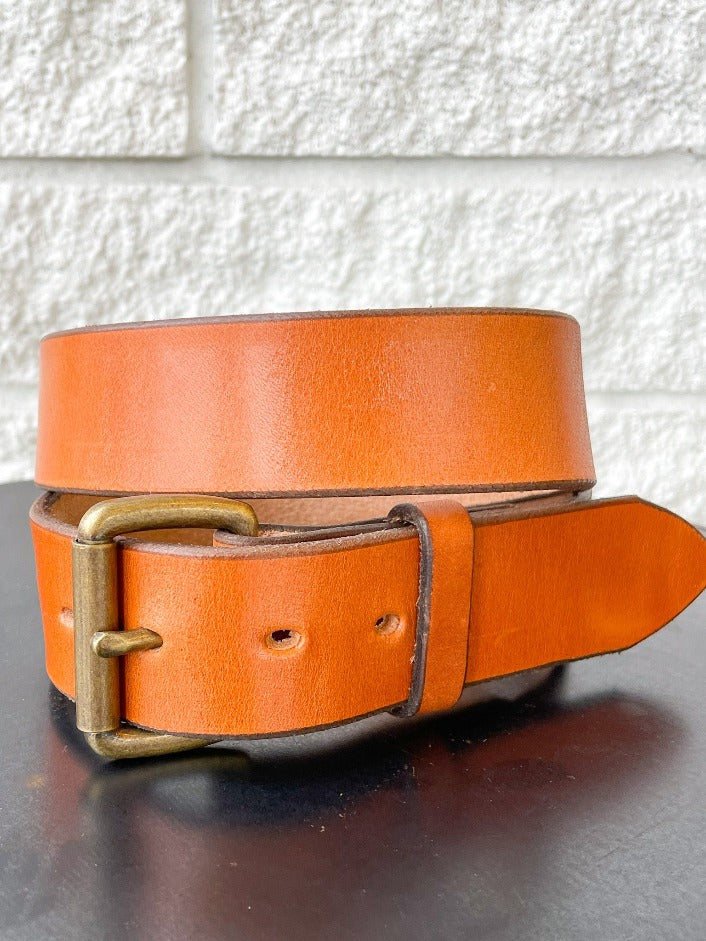 BROWN LEATHER BELT Prefontaine