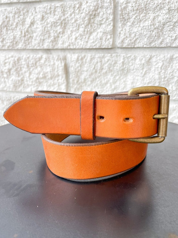 BROWN LEATHER BELT Prefontaine