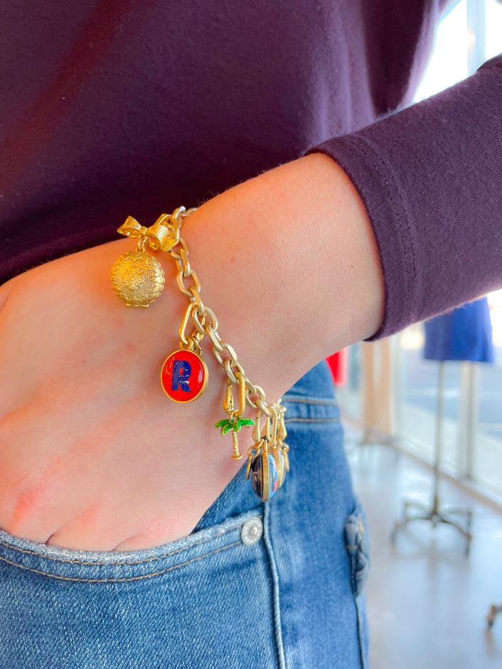 Clare V. Charm Chain Bracelet